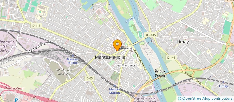 localisation de l'entreprise LE GRILLON à MANTES-LA-JOLIE