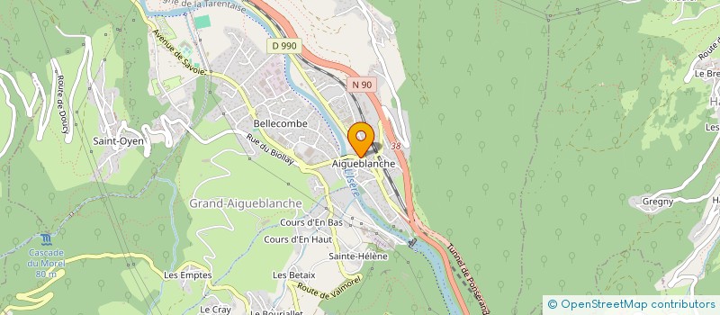 localisation de l'entreprise LE GRILLON  GRAND-AIGUEBLANCHE