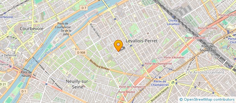 localisation de l'entreprise LE GRILLON à LEVALLOIS-PERRET