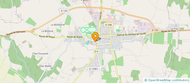 localisation de l'entreprise LE GRILLON à GEMOZAC