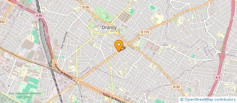 localisation de l'entreprise LE GRILLON à DRANCY