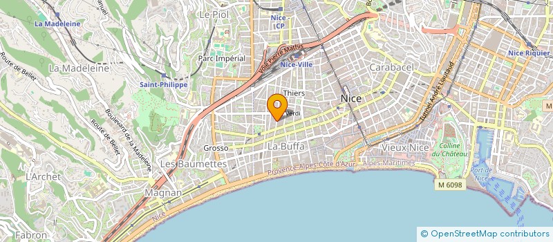 localisation de l'entreprise LE GRILLON à NICE