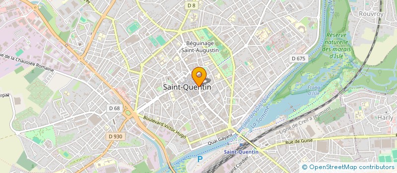 localisation de l'entreprise LE GRILLON QUI PARLE à SAINT-QUENTIN