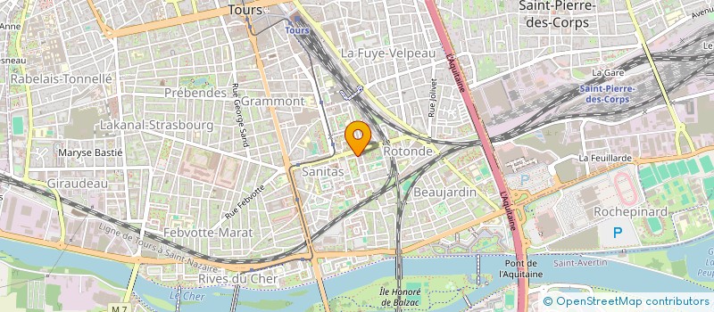 localisation de l'entreprise LE GRILLON TOURANGEAU  TOURS