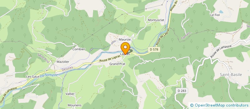 localisation de l'entreprise LE GRIMOIRE  SAINT-BASILE