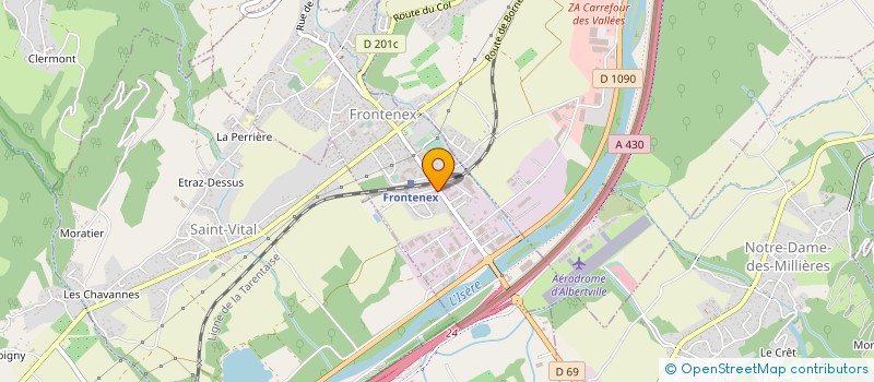 localisation de l'entreprise LE GRIZZLY  FRONTENEX