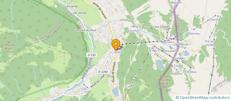 localisation de l'entreprise LE GRIZZLY  CHATEL