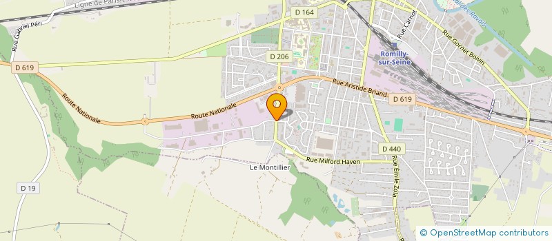 localisation de l'entreprise LE GROOVE  ROMILLY-SUR-SEINE