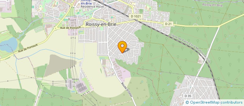 localisation de l'entreprise LE GROOVE PRODUCTION  ROISSY-EN-BRIE