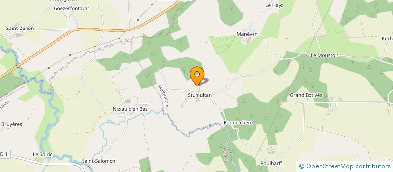 localisation de l'entreprise LE GROS  MALGUENAC