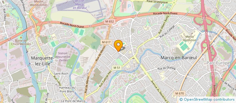 localisation de l'entreprise LE GROS CAILLOU à MARCQ-EN-BARŒUL