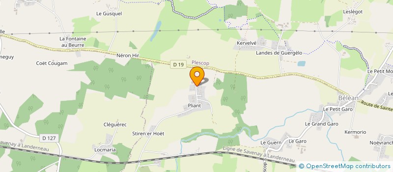 localisation de l'entreprise LE GROS CHAT  PLOEREN