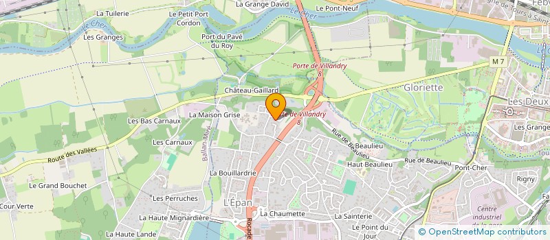 localisation de l'entreprise LE GROS CHENE à JOUE-LES-TOURS