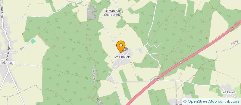localisation de l'entreprise LE GROS CHENE à NAILLY