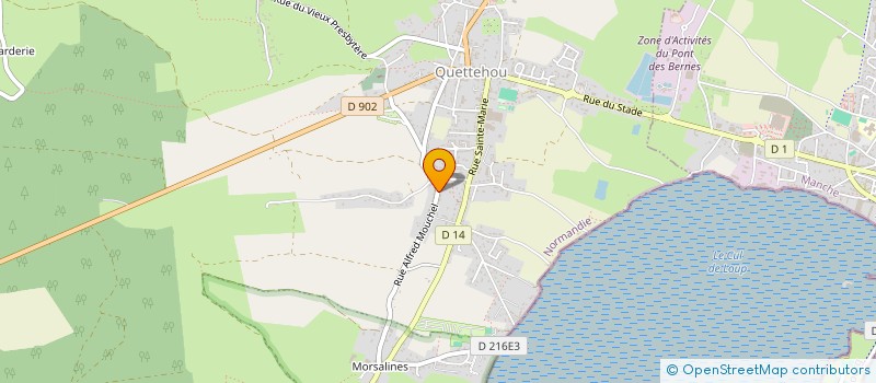 localisation de l'entreprise LE GROS CHENE D'ISAMBERVILLE  QUETTEHOU