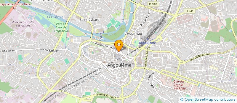 localisation de l'entreprise LE GROS CORBEAU à ANGOULEME