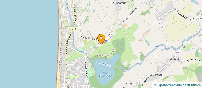 localisation de l'entreprise LE GROS GOUSSET  SAINT-PAIR-SUR-MER