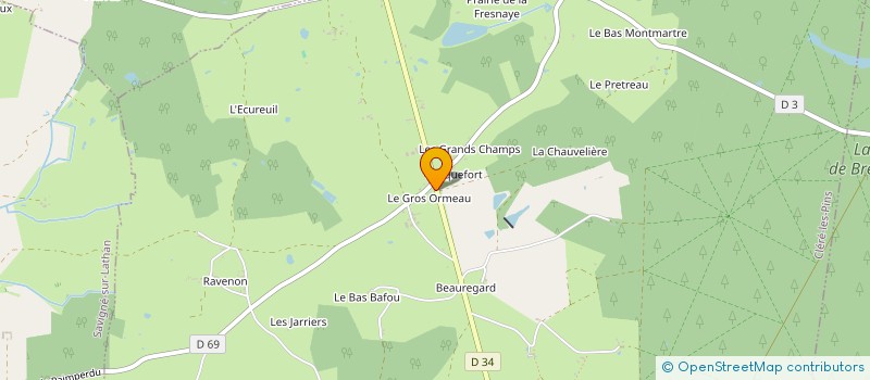 localisation de l'entreprise LE GROS ORMEAU  CLERE-LES-PINS