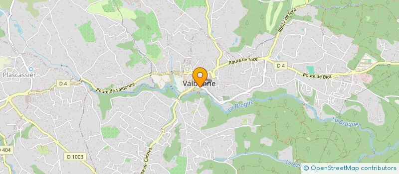 localisation de l'entreprise LE GROUP à VALBONNE