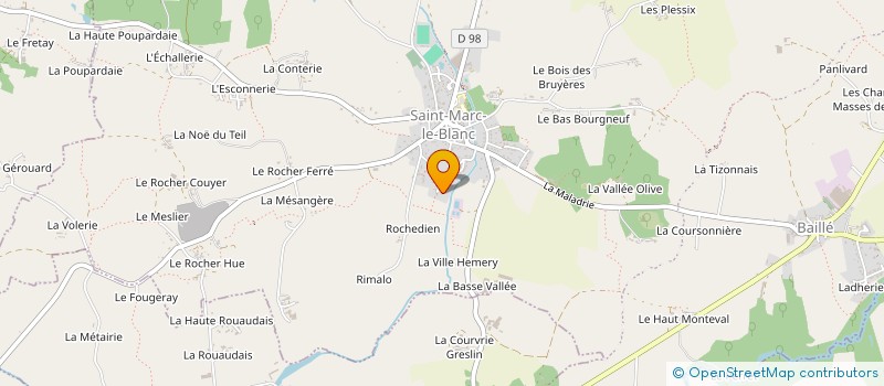 localisation de l'entreprise LE GROUPE  SAINT-MARC-LE-BLANC