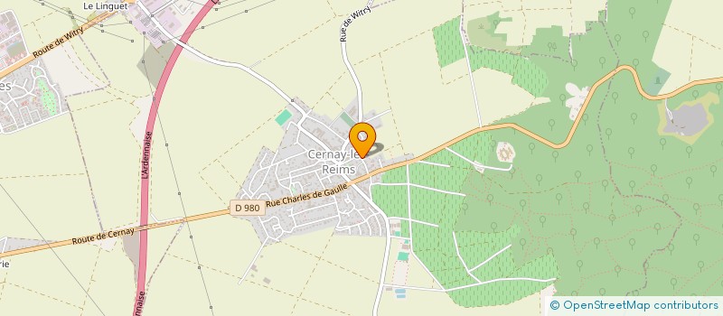 localisation de l'entreprise LE GROUPE C  CERNAY-LES-REIMS