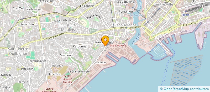 localisation de l'entreprise LE GROUPE CORDEL à BREST