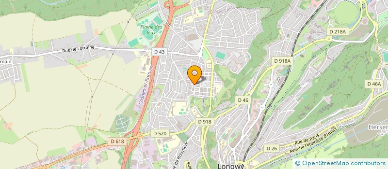 localisation de l'entreprise LE GROUPE D'ENTRAIDE MUTUELLE LE RELAIS DE LA VIE à LONGWY