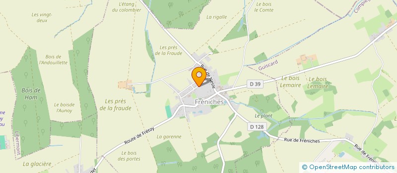 localisation de l'entreprise LE GROUPE D'ETUDES ET D'INFORMATIONS SUR LES PHENOMENES AEROSPATIAUX FABULEUX à FRENICHES