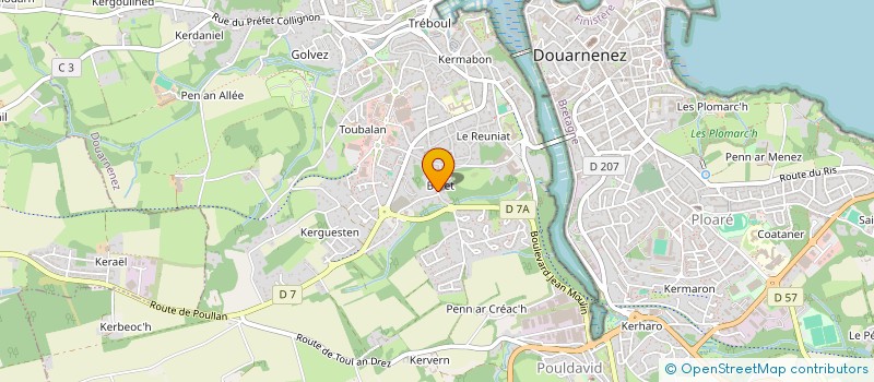 localisation de l'entreprise LE GROUPE DU MARDI  DOUARNENEZ