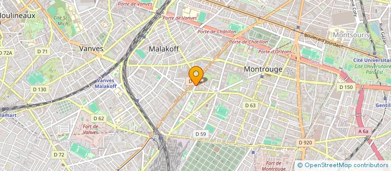 localisation de l'entreprise LE GROUPE EURIS à MONTROUGE