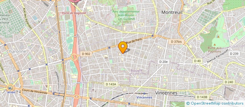 localisation de l'entreprise LE GROUPE FANTOME à MONTREUIL