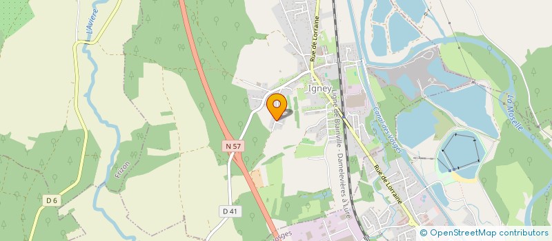 localisation de l'entreprise LE GROUPE G  IGNEY