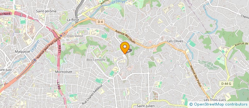 localisation de l'entreprise LE GROUPE JIVA  MARSEILLE