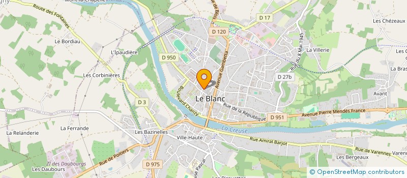 localisation de l'entreprise LE GROUPE LCEO SARL à LE BLANC