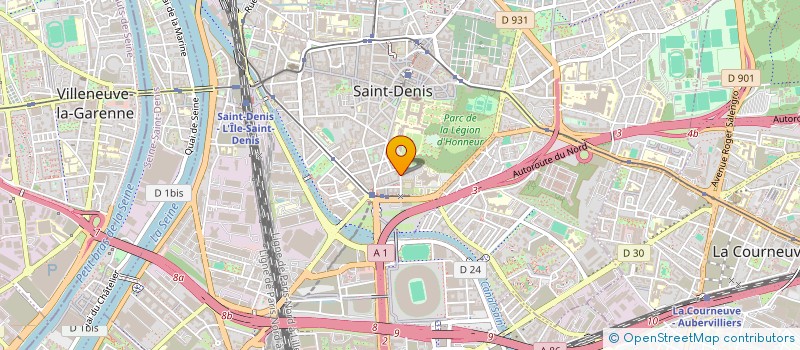 localisation de l'entreprise LE GROUPE SCIENTIFIQUE  SAINT-DENIS