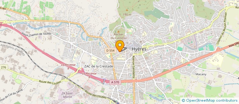 localisation de l'entreprise LE GROUPE SUNERGIE SA  HYERES