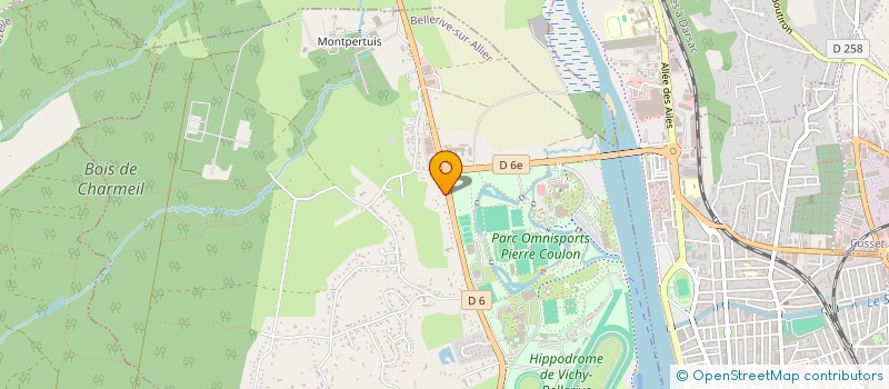 localisation de l'entreprise LE GROUPEMENT  BELLERIVE-SUR-ALLIER