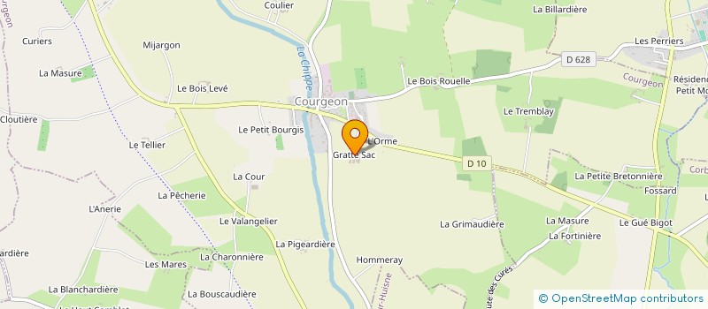 localisation de l'entreprise LE GROUPEMENT D'EMPLOYEURS DE COURGEON à COURGEON