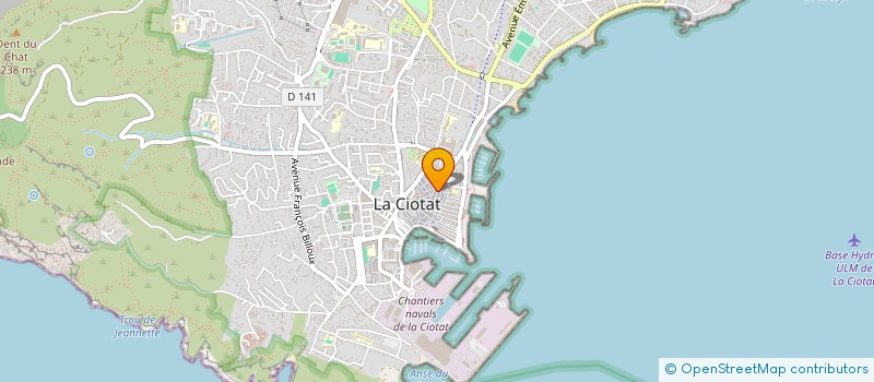 localisation de l'entreprise LE GROUPEMENT DES CIQ CIOTADENS  LA CIOTAT