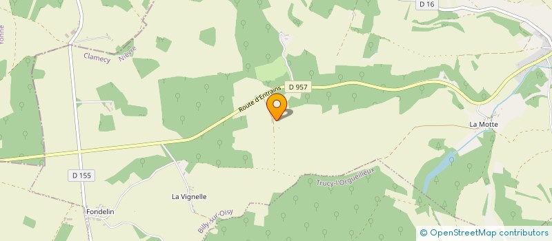 localisation de l'entreprise LE GROUPEMENT FORESTIER DE MONTMINOT à BILLY-SUR-OISY