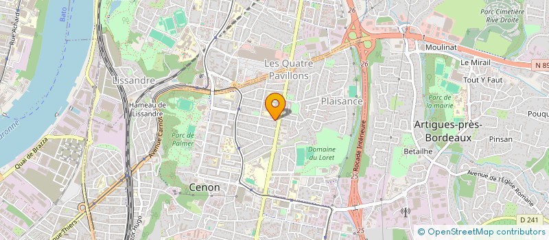 localisation de l'entreprise LE GUA BATI à CENON