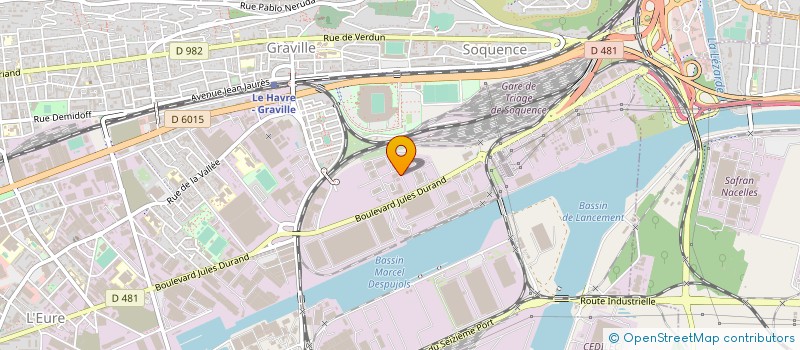 localisation de l'entreprise LE GUE  LE HAVRE