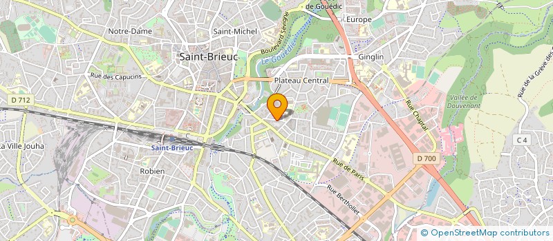 localisation de l'entreprise LE GUE à SAINT-BRIEUC