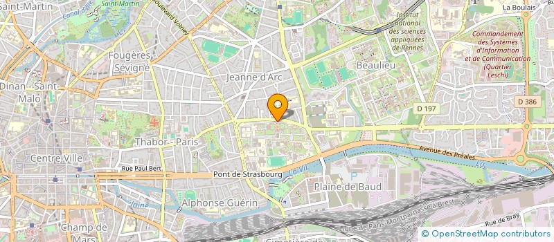 localisation de l'entreprise LE GUE à RENNES