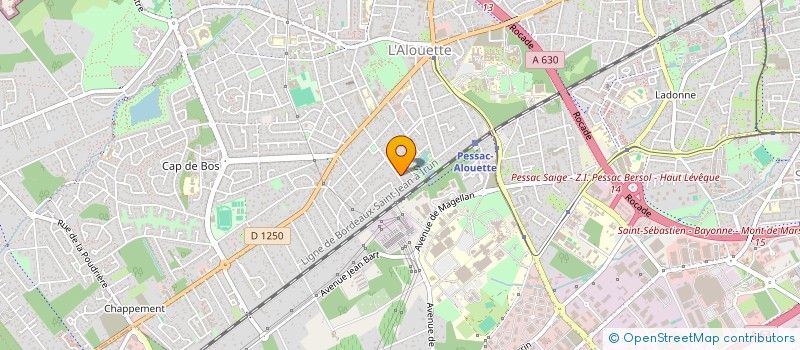 localisation de l'entreprise LE GUE à PESSAC