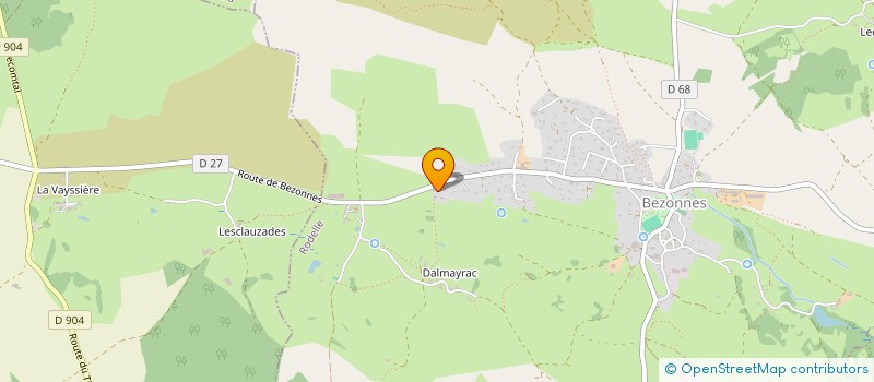 localisation de l'entreprise LE GUE DE SALELLES  RODELLE