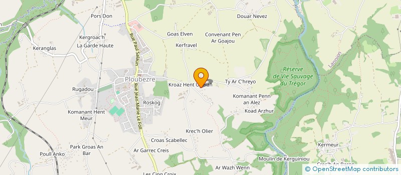 localisation de l'entreprise LE GUEN 1  PLOUBEZRE