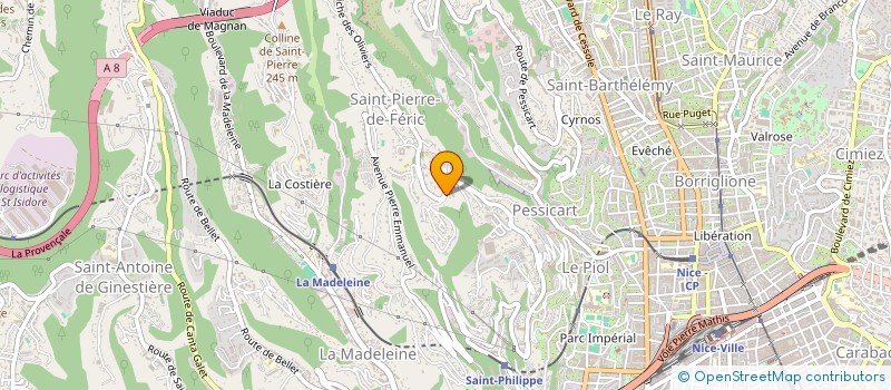 localisation de l'entreprise LE GUEN CINQ à NICE