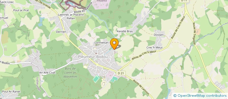 localisation de l'entreprise LE GUEN SEBASTIEN  PLEUMEUR-BODOU