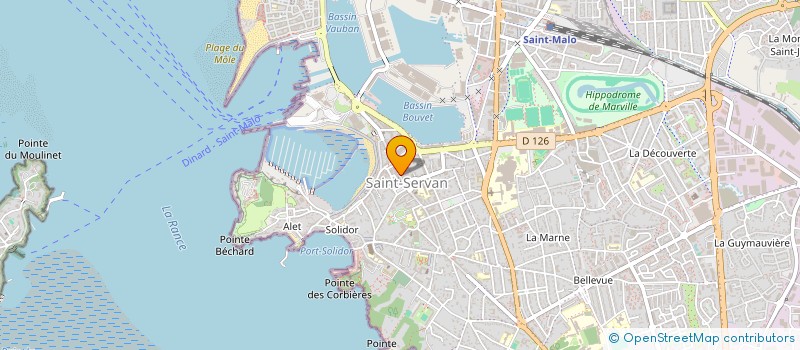 localisation de l'entreprise LE GUERN ALEXANDRE à SAINT-MALO